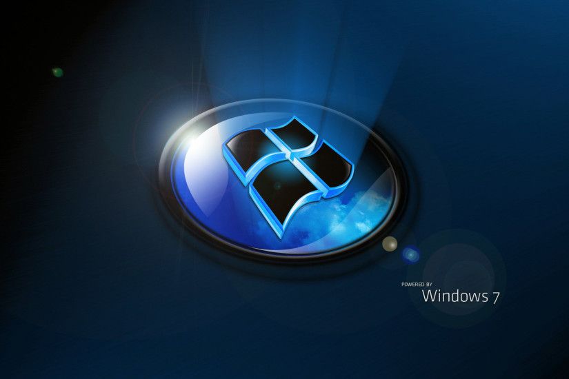 Technology - Windows Reflection 3D Windows 7 Logo Microsoft Wallpaper
