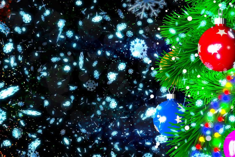 HD Loopable Abstract Background with nice christmas balls for club visuals,  LED installations, broadcasting
