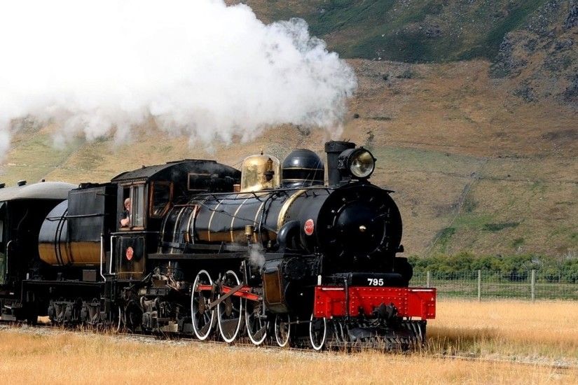 2048x2048 Wallpaper locomotive, train, smoke
