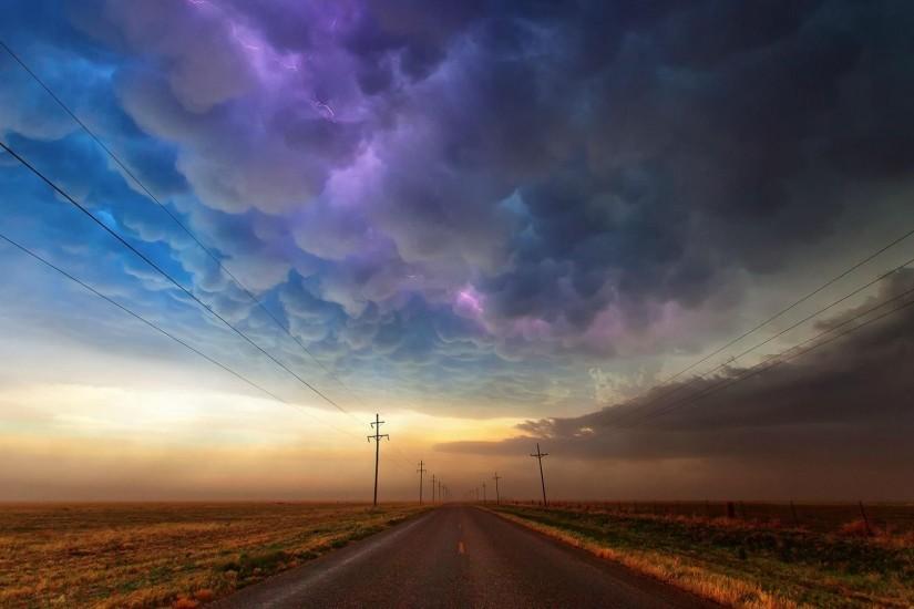 Thunderstorm over Texas [1920x1080] ...