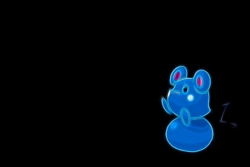 Neon Azurill, a Neon photo of cute pokemon Azurill