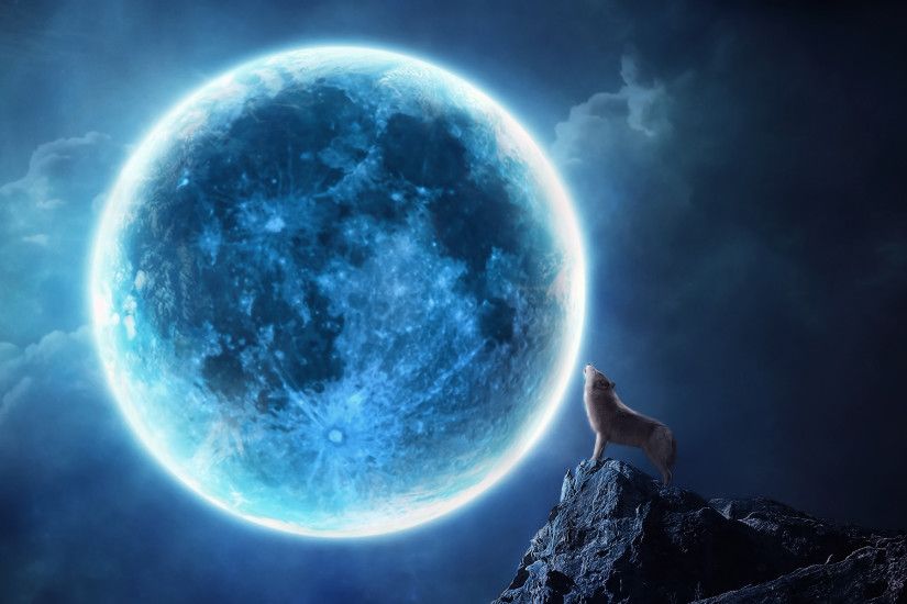 Full Moon Werewolf Howling. Wallpapers for Gt Wolf Howling At ...