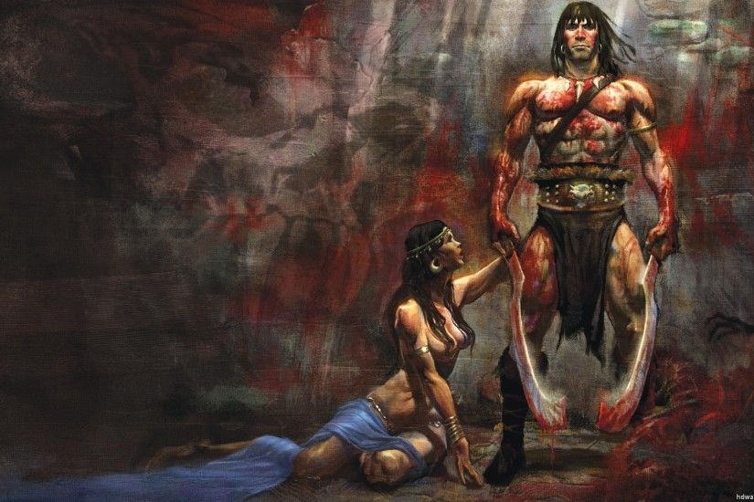 Conan the Barbarian Wallpaper, Conan, Red Sonja Wallpaper .