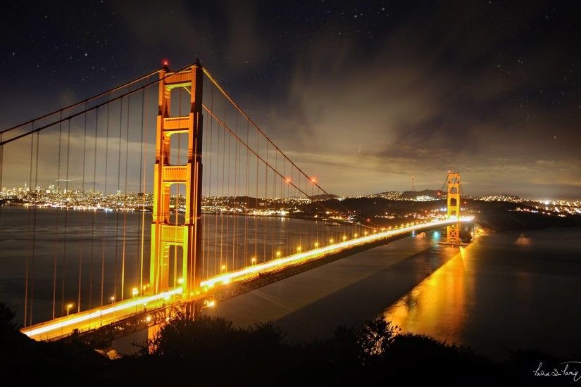 Golden Gate Bridge Night Wallpaper Mobile