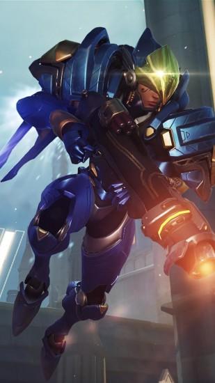 Pharah Rocket Launcher android, iphone wallpaper, mobile background