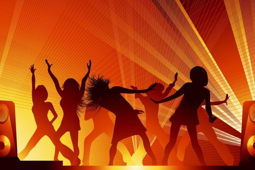 2048x1152 Wallpaper vector, disco, dance, girls