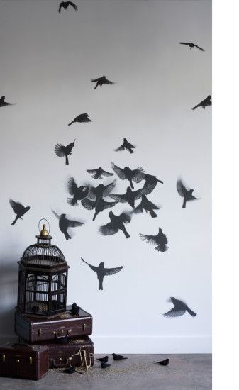 Trove Wallpaper... feeds into my obsession with graphic prints of birds. I