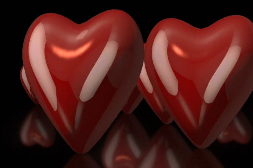 3D Rotating Love Hearts in Black Background Motion Background - VideoBlocks