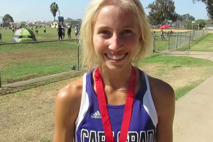 Hannah Hartwell of Carlsbad 1st Place Girls Division 1 Sophomore Race - Mt.  Carmel Cross Country Invitational 2016 - DyeStatCAL(Length: 02:59 |Views:  691)
