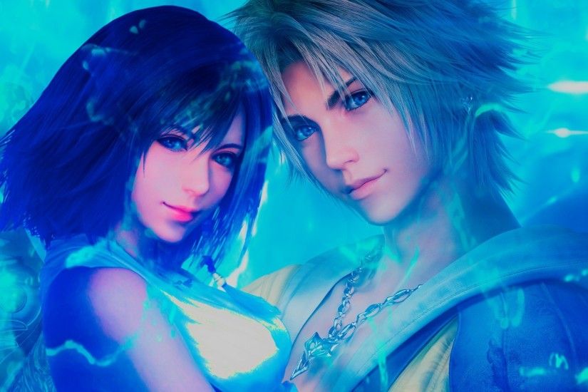 Yuna and Tidus Remaster Wallpaper by LadyLionhart Yuna and Tidus Remaster  Wallpaper by LadyLionhart