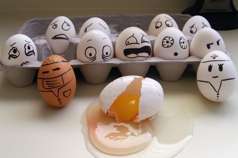Funny Eggs HD wallpaper