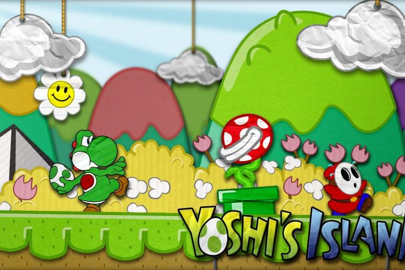 Video Game - Super Mario World 2: Yoshi's Island Yoshi Piranha Plant Shy  Guy Wallpaper