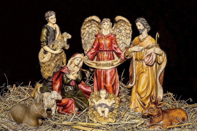 Beautiful Christmas Jesus Wallpaper with family