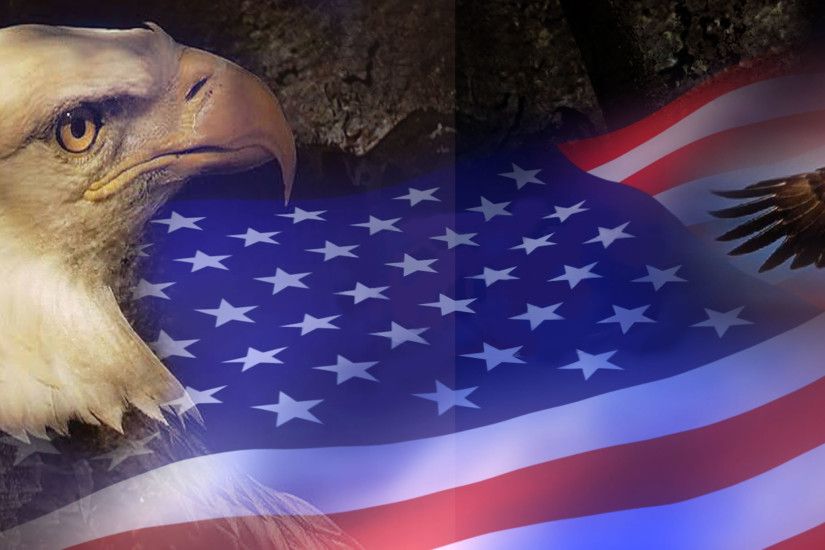 American Flag Background With Eagle Bald eagle american flag
