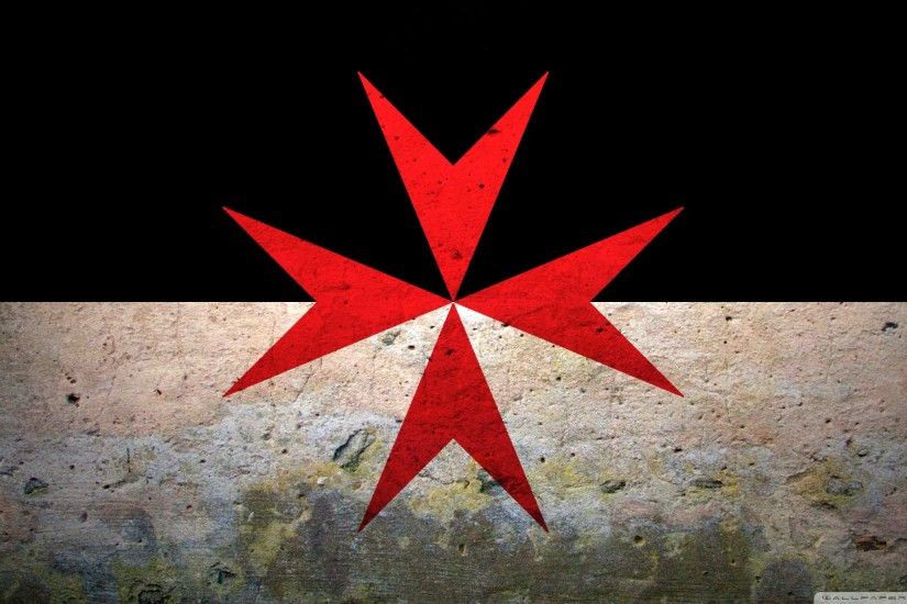 Grunge Maltese Cross HD Desktop Wallpaper High