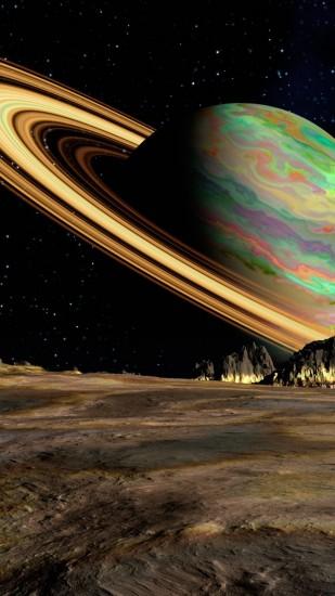 Preview wallpaper planet, saturn, space, ring 1440x2560