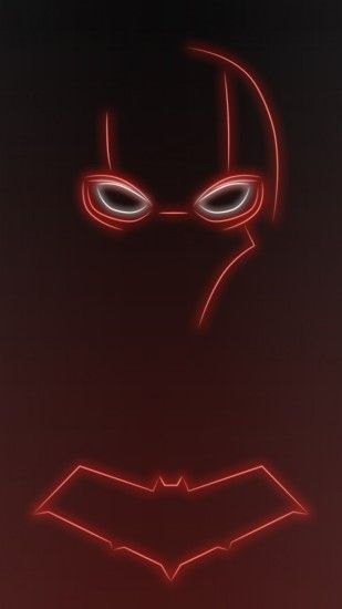 Download Neon Light Red Hood 1080 x 1920 Wallpapers - 4644320 - neon light  superhero comics