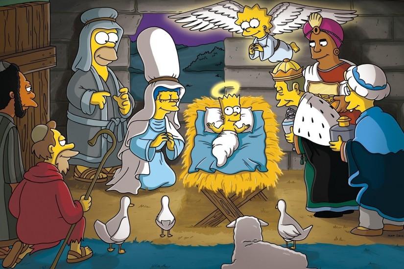 The Simpsons Nativity Scene Wallpaper ...