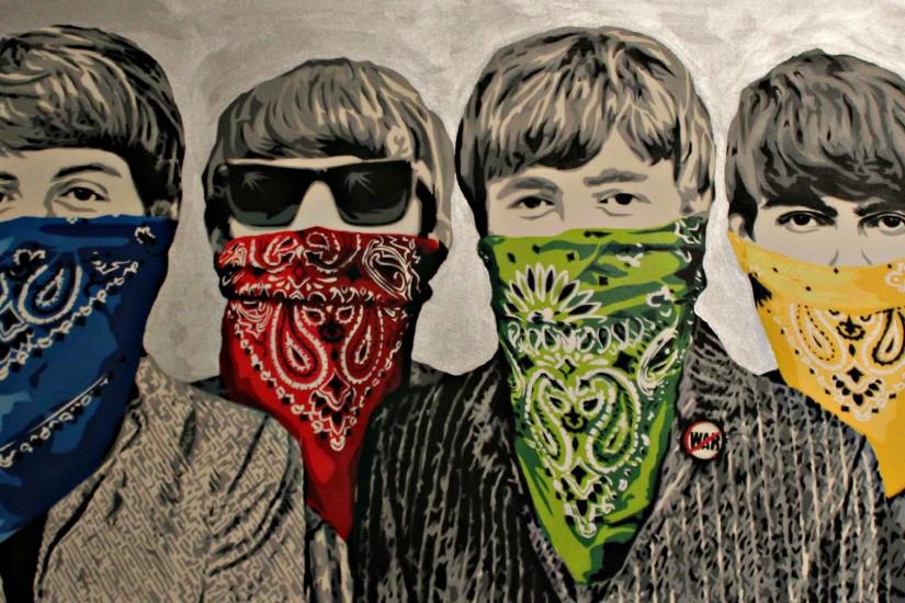 The Beatles Drawing Wallpaper