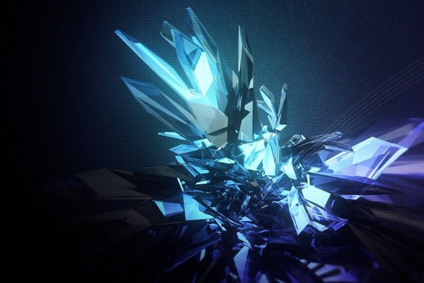 abstraction render abstract face crystal