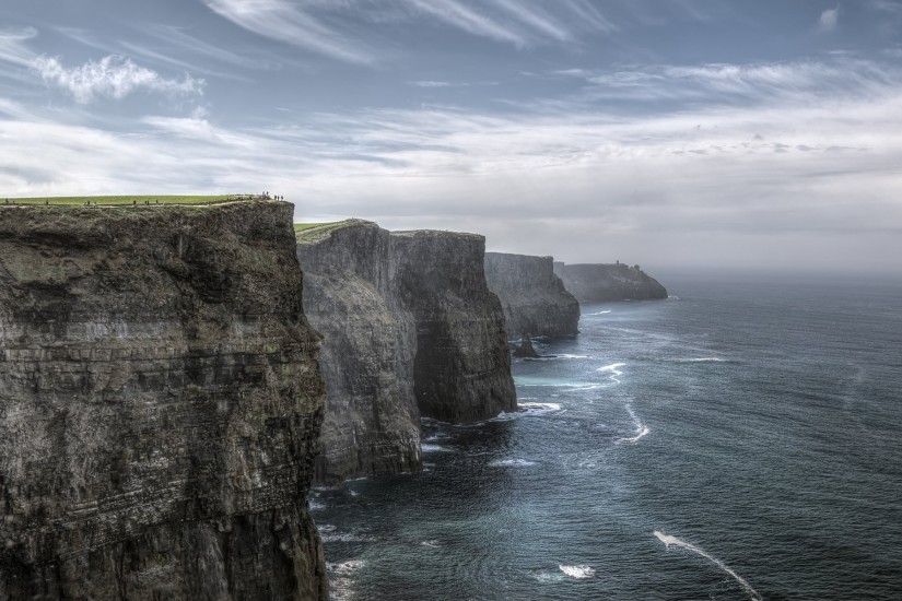 cliffs of moher ireland atlantic ocean rock