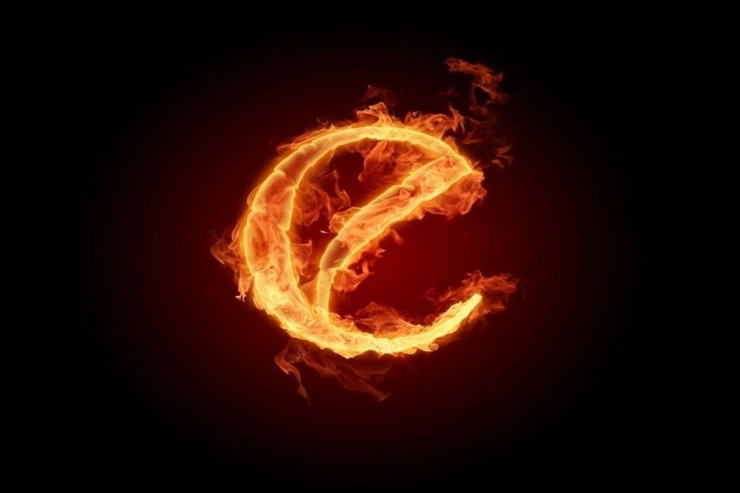 Free Hd Burning Fire Letter O Backgrounds Wallpapers