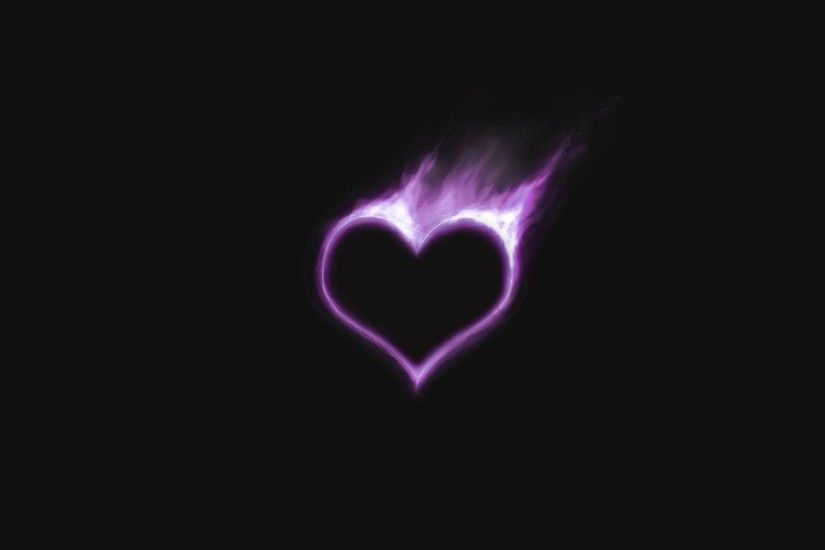 Purple Love Heart ...
