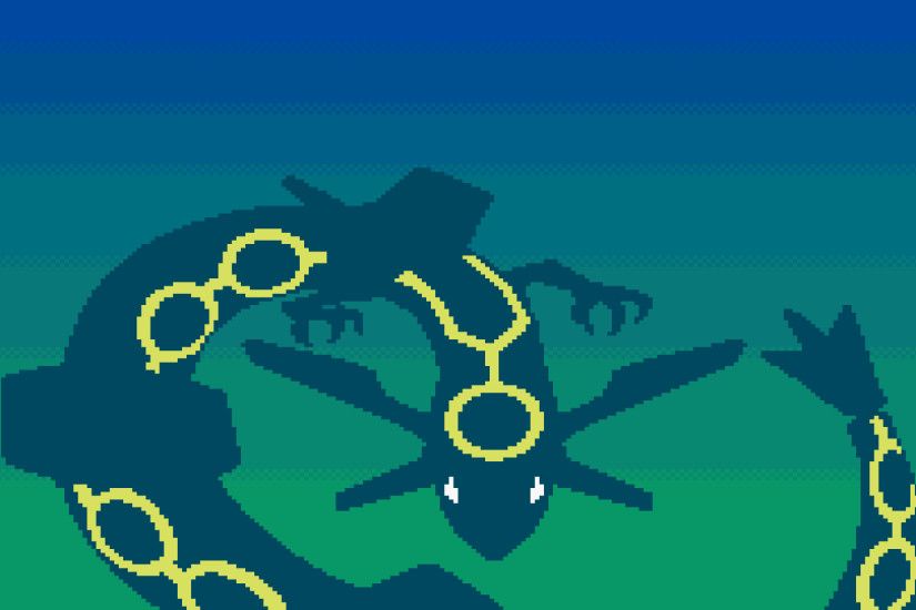 Pokemon Emerald Title Screen Rayquaza Wallpaper