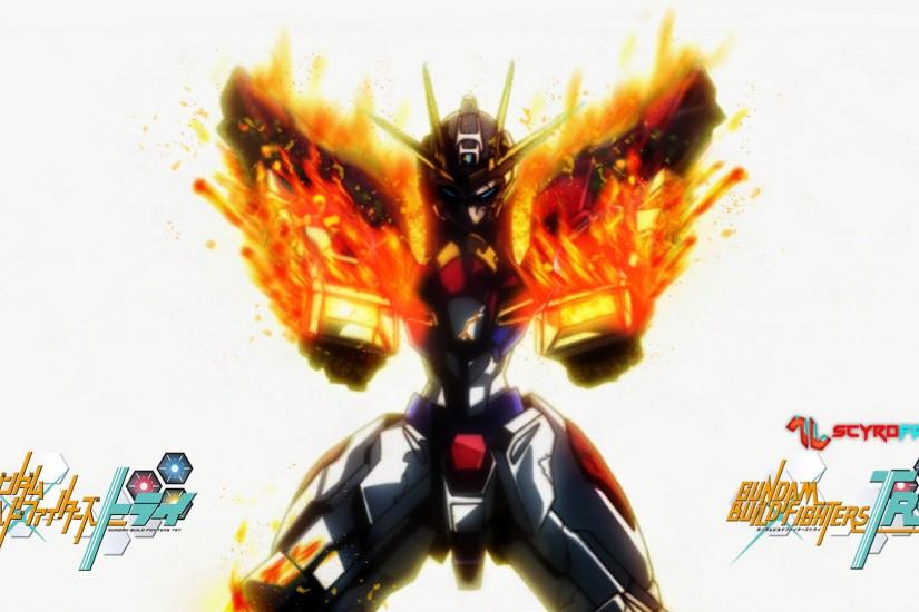 Gundam Build Burning Wallpaper by ScyroFan