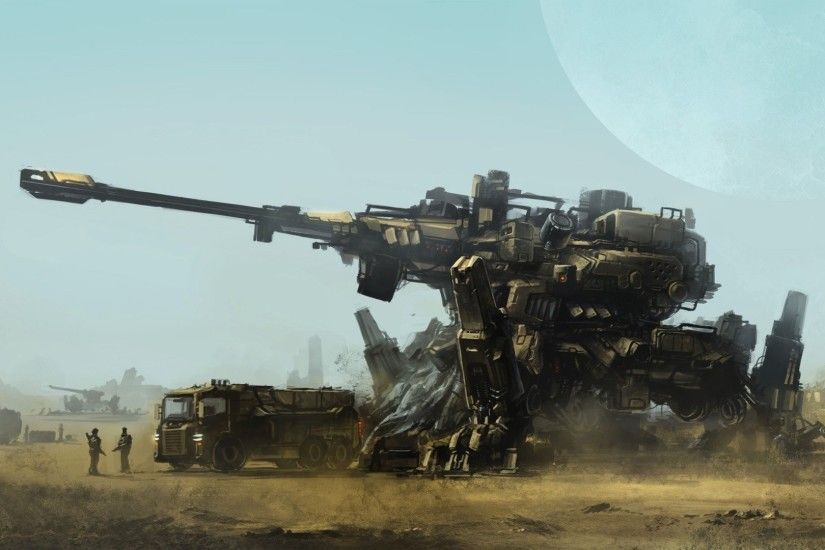 Artwork Tanks Fantasy Art Concept War Soldiers Futuristic Mechs