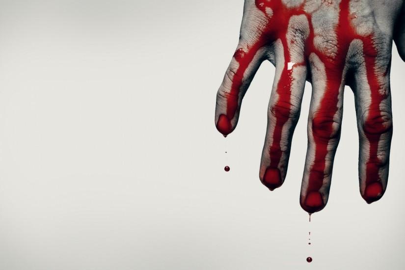 2560x1600 Wallpaper hand, blood, brush, scary