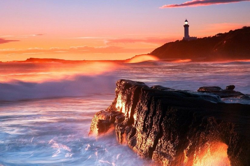 Lighthouse Sunset Wallpaper : Get Free top quality Lighthouse Sunset  Wallpaper for your desktop PC background