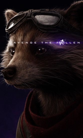 Rocket Raccoon Avengers Endgame 2019 Poster (iPhone 6+)