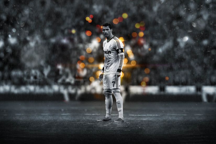 Cristiano Ronaldo preparing to strike wallpaper