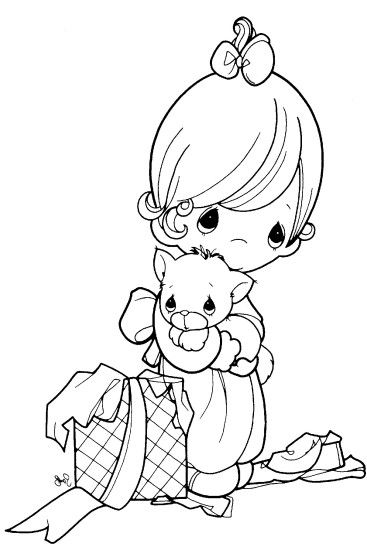 Precious moments coloring pages gift