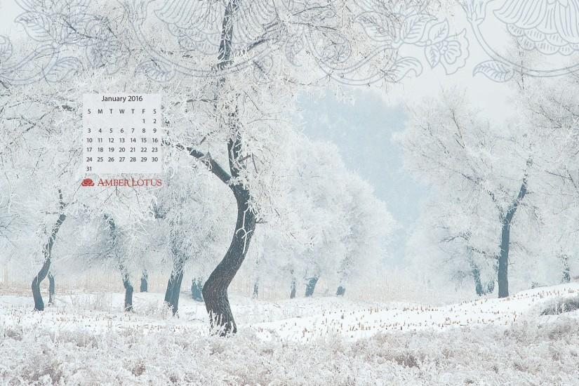 Freebie: January 2016 Desktop Wallpaper Calendar