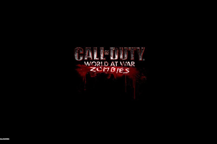 call of duty world at war zombies logo wallpaper