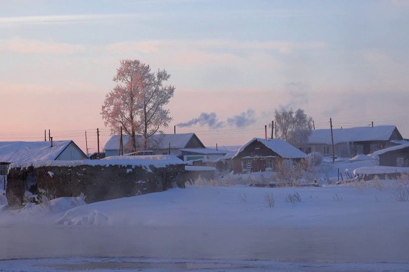 Panoramic Video Of Russian Altai Village Semiletka On The Bank Of