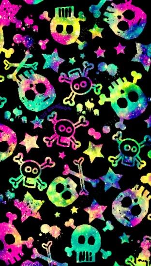 Skull candy galaxy wallpaper I created for CocoPPa