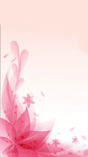 Pretty flowers on pink background