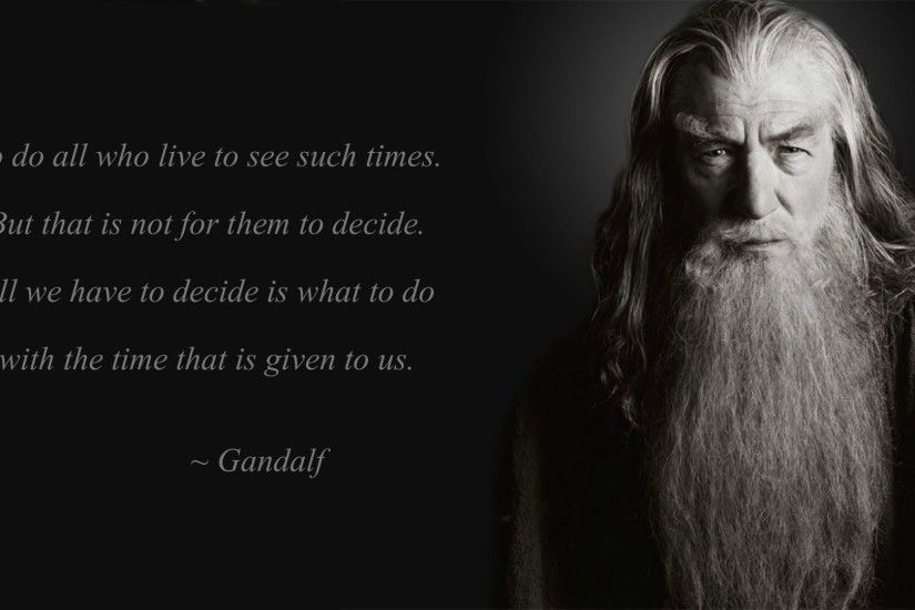Gandalf Wallpaper Quote ...