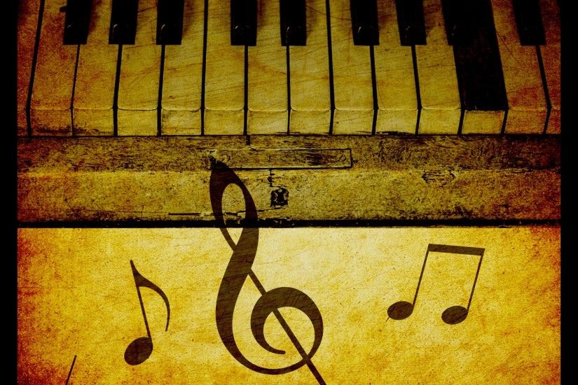 Piano Keys Vintage Background