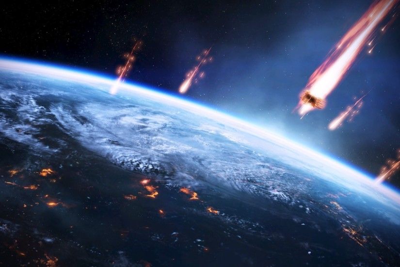 meteors, Space, Earth, Mass Effect Wallpapers HD / Desktop and Mobile  Backgrounds