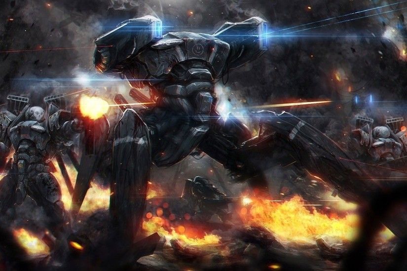 Robots Mechs Artwork Fantasy Art Concept War - WallDevil ...