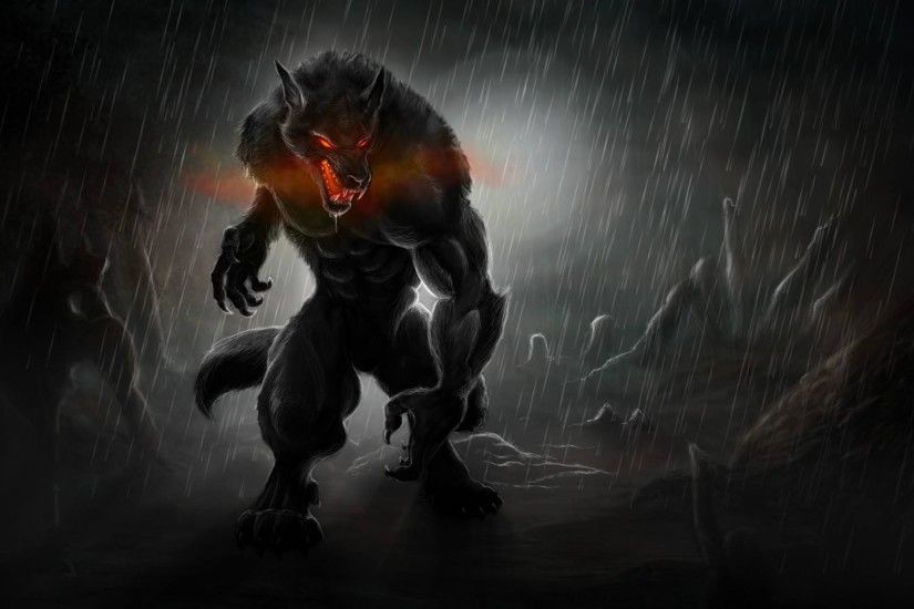 werewolves, Dark, Creature, Fantasy art Wallpapers HD / Desktop and Mobile  Backgrounds