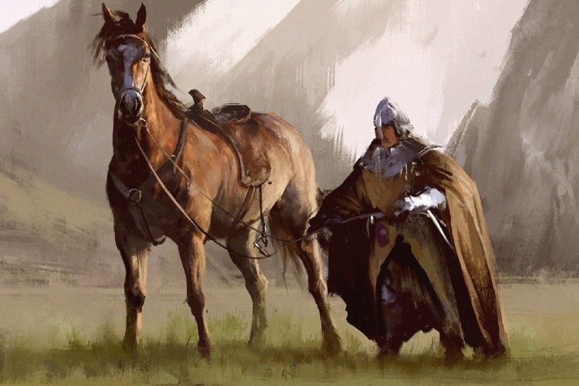 artwork horse knight knights warrior Wallpapers HD / Desktop and Mobile  Backgrounds