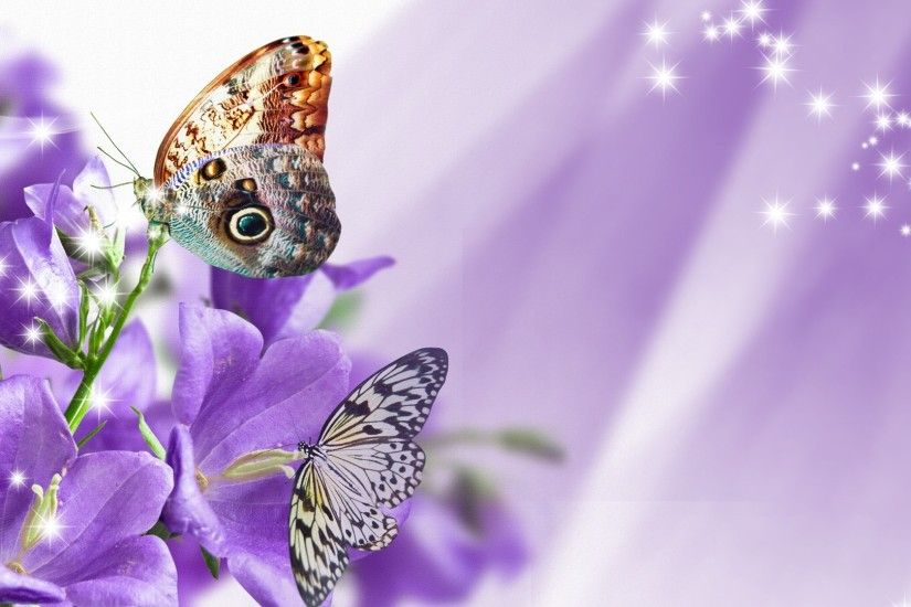 Streaks Tag - Butterfly Butterflies Streaks Puprle Blossoms Flowers Purple  Sparkles Stars Light Firefox Persona Blooms