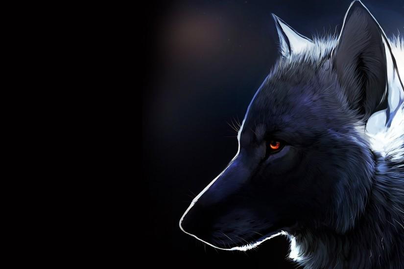1920x1080 - wolf, profile view, majestic, red eyes, furry # original  resolution. wolf wallpapers ...