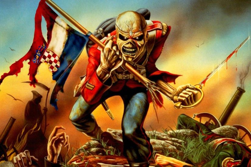 Iron Maiden Heavy Metal Power Artwork Dark Evil Eddie Skull Poster Wallpaper  At Dark Wallpapers