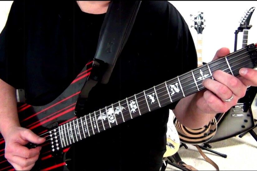 Schecter Synyster Gates Custom (SYN Black w/Red Stripes) // January 24,  2013 - YouTube